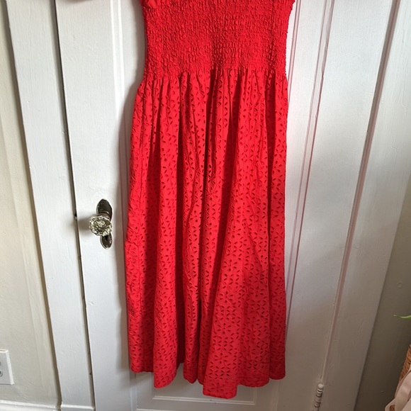 J.Crew Provence Smocked-Waist Midi Dress in Eyelet - Picture 9 of 9